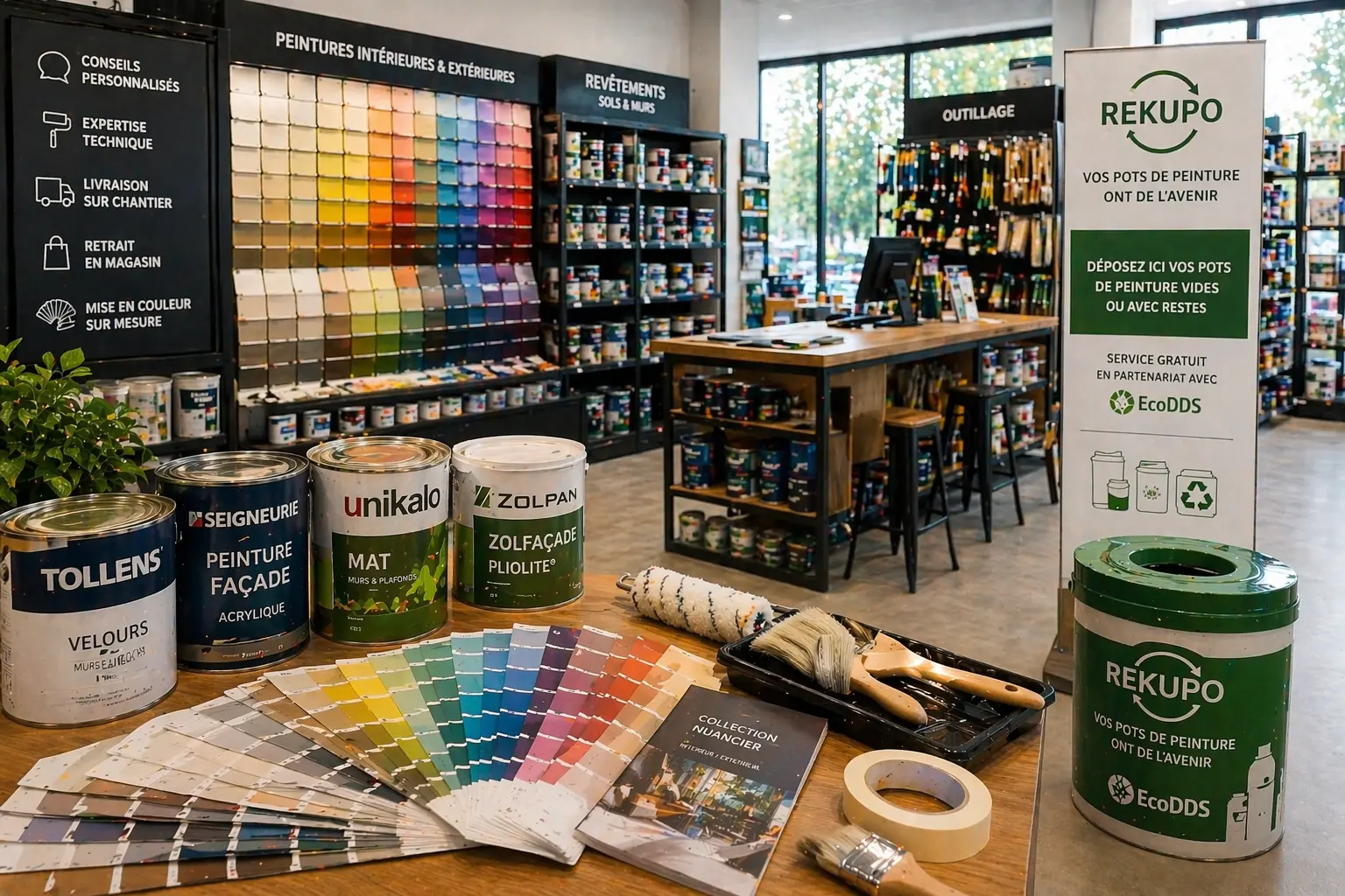 Magasin fournisseur de peinture à Amiens