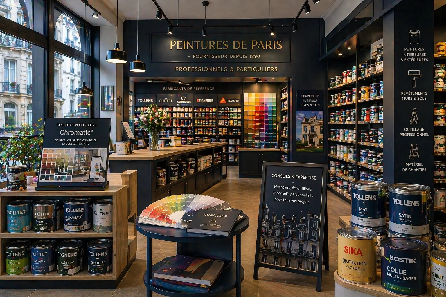 Magasin fournisseur de peinture à Paris