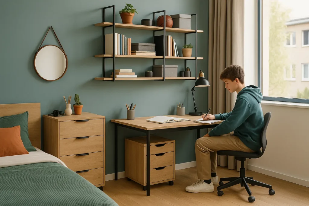 Bureau et rangements d'ado : allier praticité et style