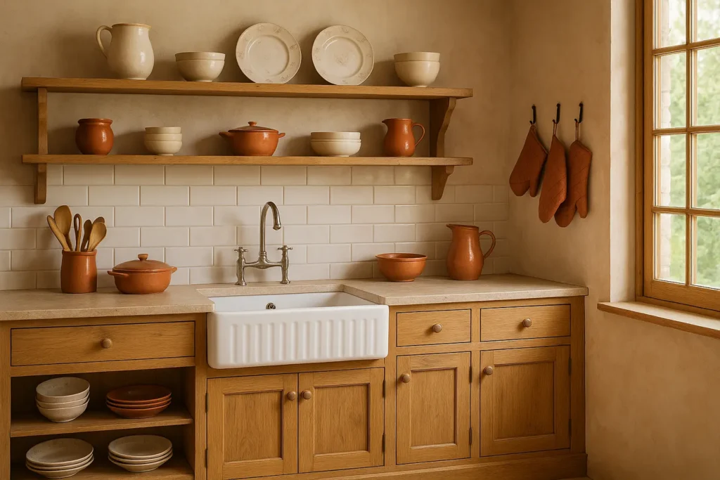 La déco cuisine campagne chic,  des accents champêtres